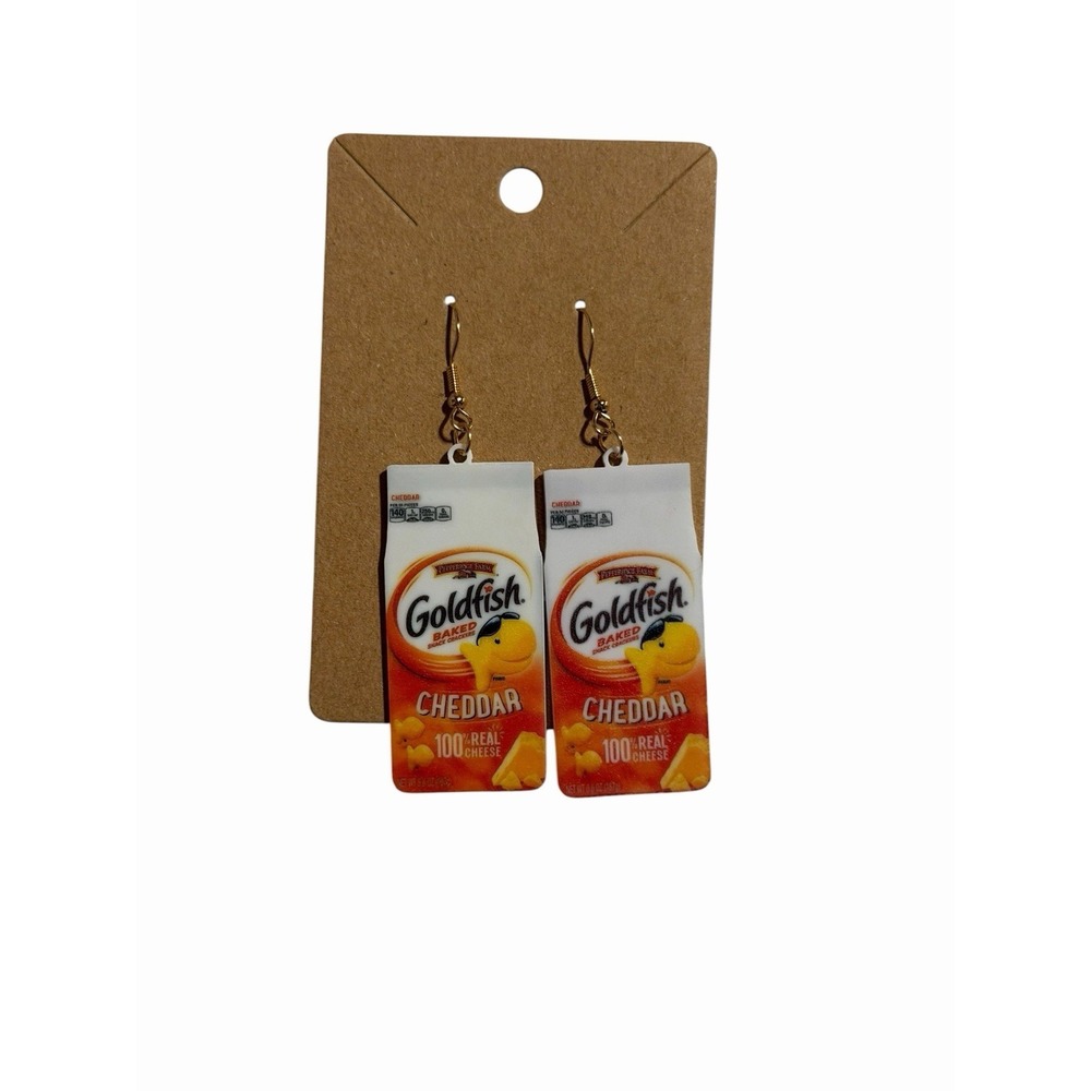 New Novelty Fashion Earrings crackers snacks cheese